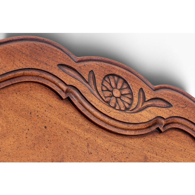 Vintage French Provincial Carved Fruitwood Mirror by John Stuart for John Widdicomb For Sale - Image 9 of 16
