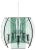 Mid-Century Glass Pendant in the style Fontana Arte, Italy, 1960s For Sale