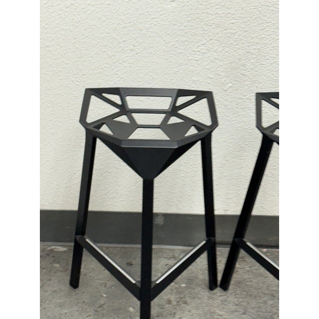Metal Konstantin Grcic for Magis Stool_One Counter Stools, Pair For Sale - Image 7 of 12
