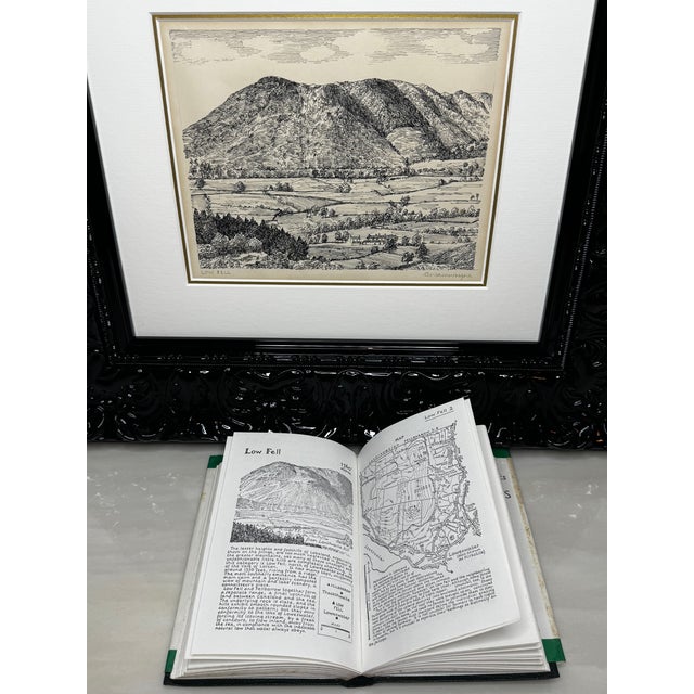 Black Landscape Low Fell, From Lanthwaite Hill – Original Pen and Ink Drawing | Lake District, Cumbria | Signed by Alfred Wainwright For Sale - Image 8 of 18