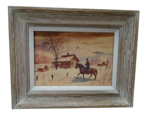 Charles Payzant Double-Sided Western Watercolor