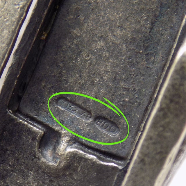 Silver Vintage Italian Handmade Genuine Silver Classic Car Miniature by Raspini Gioielli in Tuscany (Italy) For Sale - Image 8 of 10