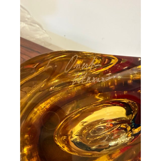 Murano Large Perfume Bottle by Luigi Onesto, Murano, Sommerso, 1970s For Sale - Image 4 of 9