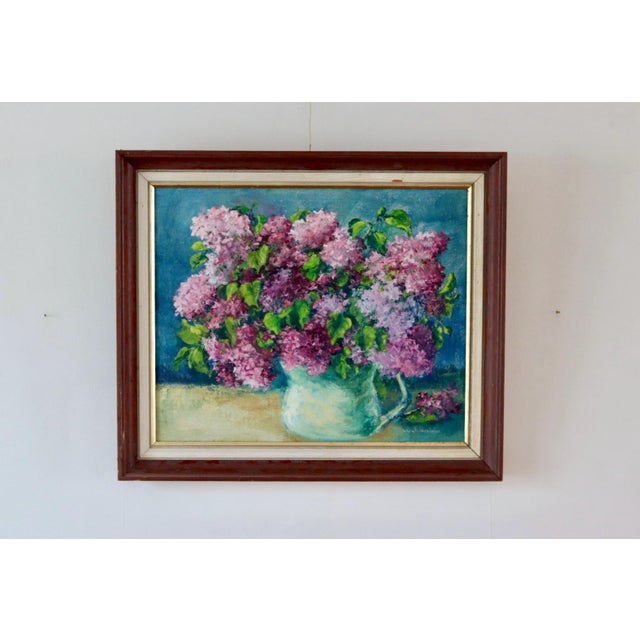 Lyyli Sainio, Floral Arrangement, 1960s, Oil Painting, Framed For Sale - Image 11 of 11