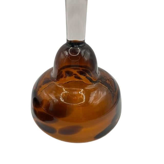 Sienna Vintage Hand Blown Tortoise Shell Margarita Glasses - Set of 2 For Sale - Image 8 of 10