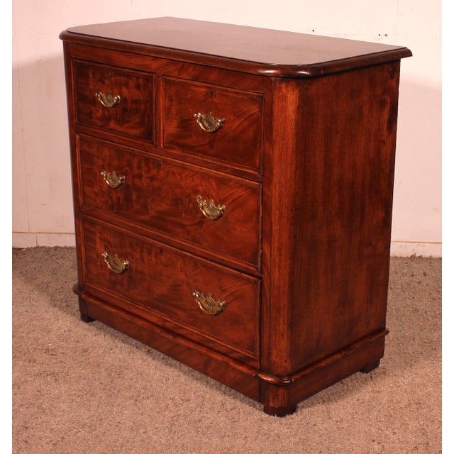Small 19th Century Mahogany Chest of Drawers For Sale - Image 11 of 13