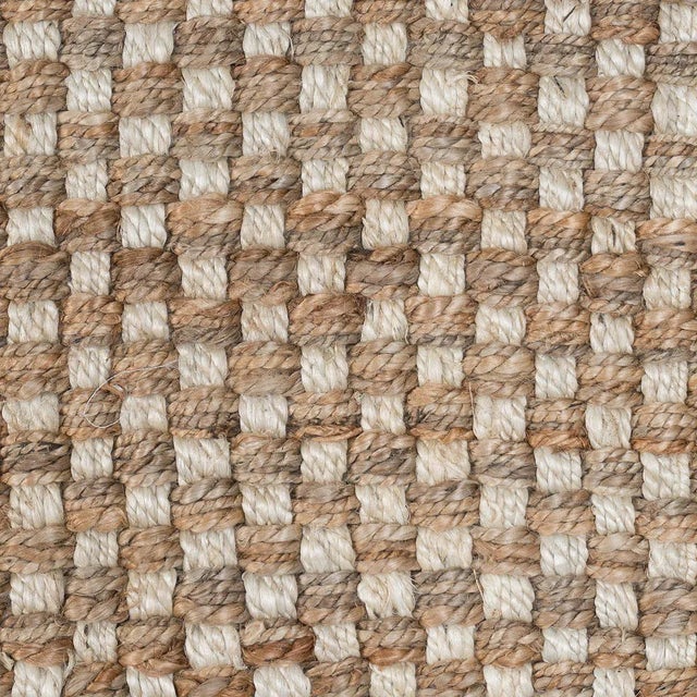 Basket Weave Natural/Bleach Jute Rug 2x3 Chairish