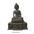 Chinese Rustic Iron Color Finish Sitting Buddha Statue For Sale In San Francisco - Image 6 of 7