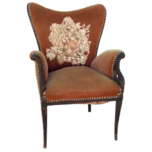 Mid-19th Century James K. Polk Wingback Chair