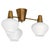 Ceiling Lamp in Brass and Opaline Glass attributed to Hans Bergström, 1940s For Sale - Image 10 of 10