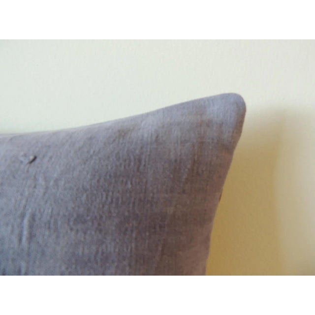 Vintage Kuba Tan and Brown Handwoven African Bolster Decorative Pillow #3 For Sale In Tampa - Image 6 of 8