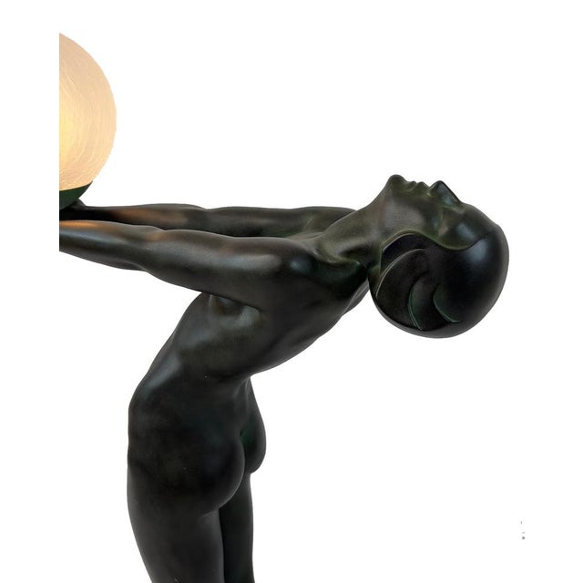 Large Bronze Figure from Max Le Verrier, 1940, in Very Good conditions. Designed 1920 to 1949 This piece has an...