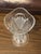 1900s Early American Pressed Glass Trumpet Vase - Star and File Pattern For Sale - Image 10 of 10