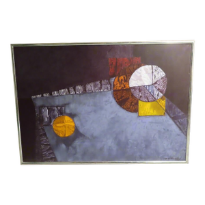 Carl Morris - Abstract Painting "F-791" Oil on Canvas