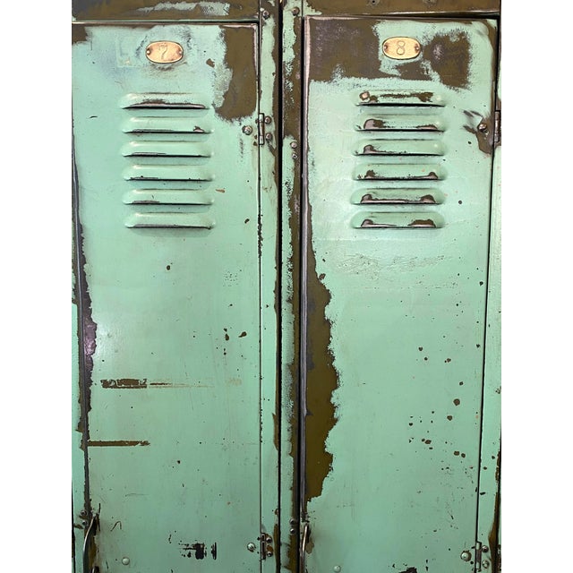 1960s Green Distressed Lockers For Sale In Chicago - Image 6 of 6