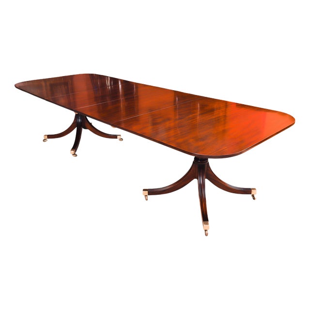Vintage Regency Revival Dining Table by William Tillman, 1980s For Sale