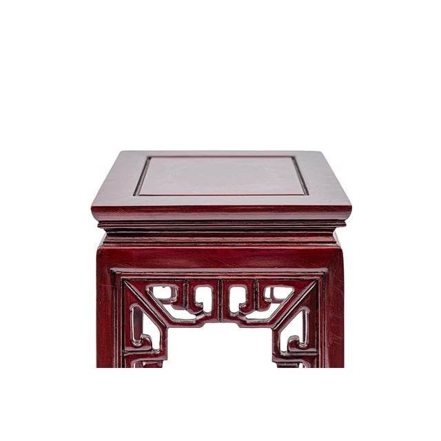 Vintage Ming Dynasty Short Pedestal or Plant Stand For Sale In Tulsa - Image 6 of 8
