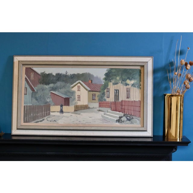 Gavik, Lilla Gatan Majorna Gothenburg, Oil, Framed For Sale - Image 8 of 9