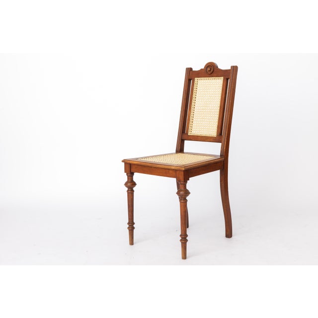 1930s Vintage Belgian Dining Chair in Beech Wood, 1930s For Sale - Image 5 of 12
