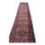 Antique Heriz Runner in Pink, Peacock Teal, Cantaloup, & Dirty Olive Rug 3.3 x 14 For Sale