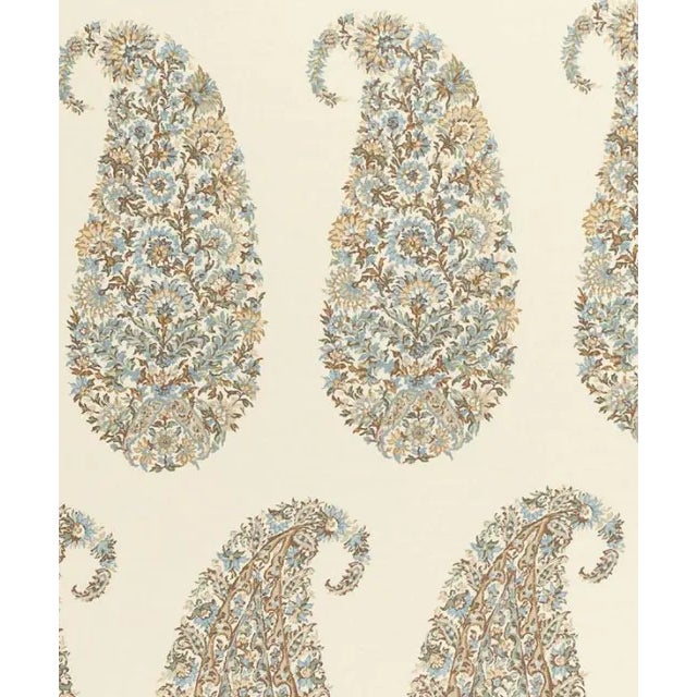 Based on a traditional Indian block print, this timeless paisley design features a grid of tear-shaped figures composed of...