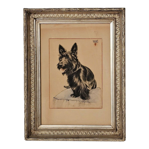 Print of a Scottie, u.s.a., 19th Century