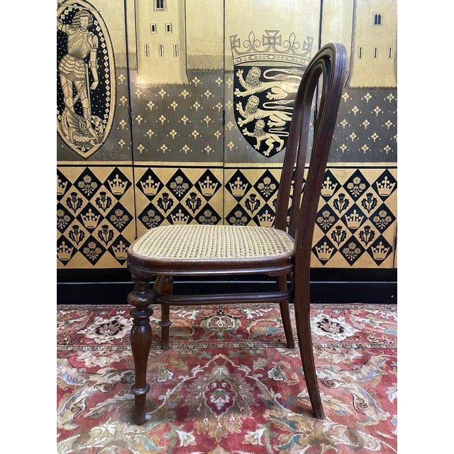 Caned Chairs by Jacob & Josef Kohn, Set of 4 For Sale - Image 5 of 9