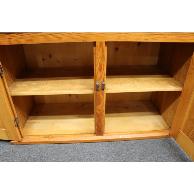 Pine Three-Door Sideboard/Store Counter With Three Drawers For Sale - Image 9 of 15