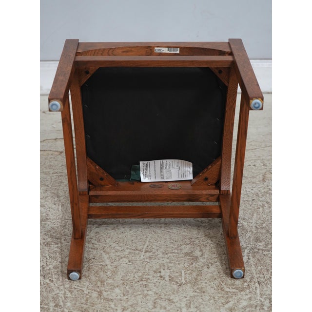 Set of 4 Stickley Mission Oak Dining Room Chairs For Sale - Image 15 of 18