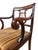 Traditional Empire Style Mahogany Lyre Back Armchair With Scroll Arms For Sale - Image 3 of 9