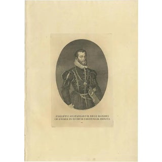 Von Prenner, Portrait of Philip II, 1748, Print For Sale