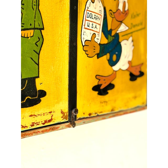 Mid-Century Hand-Painted Cabinet, Former Czechoslovakia, 1970s For Sale - Image 17 of 18
