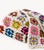 Vintage hand-crocheted afghan | 44” x 60” Condition: vintage, well preserved. Bright, unexpected and modern pops of color...