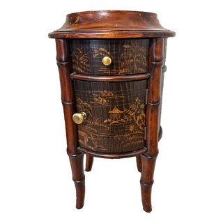 Ethan Allen Chinoiserie Drum Table For Sale