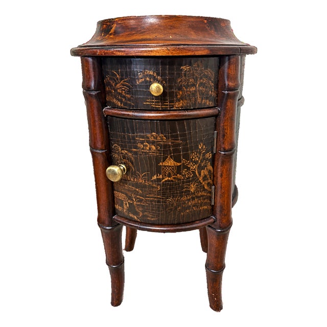 Ethan Allen Chinoiserie Drum Table For Sale
