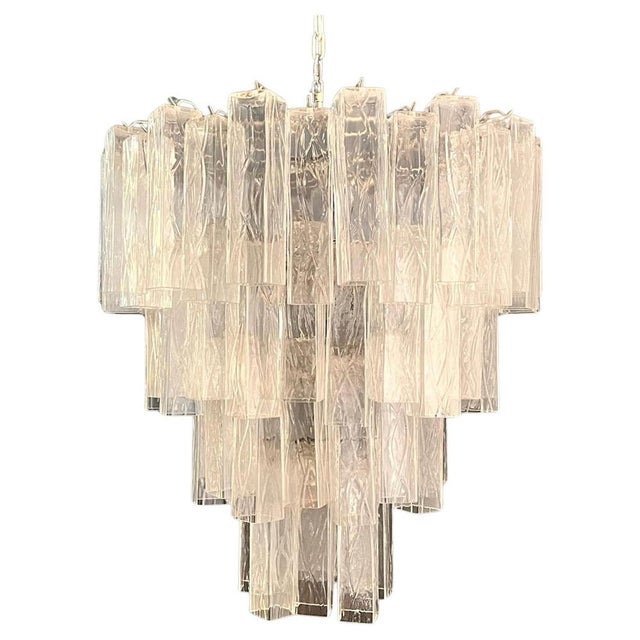 Metal Italian Chandelier in Murano Glass, 1990 For Sale - Image 7 of 14