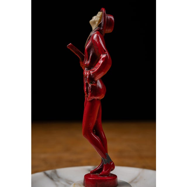 Early 20th Century J B Hirsch Art Deco Figural Alabaster Ashtray For Sale - Image 4 of 14