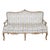French Louis XV Style Distressed Painted Settee Circa 1900 For Sale