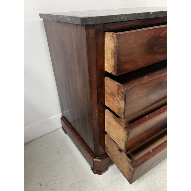 Louis Philippe Mahogany Chest of Drawers, 1800s For Sale - Image 9 of 13