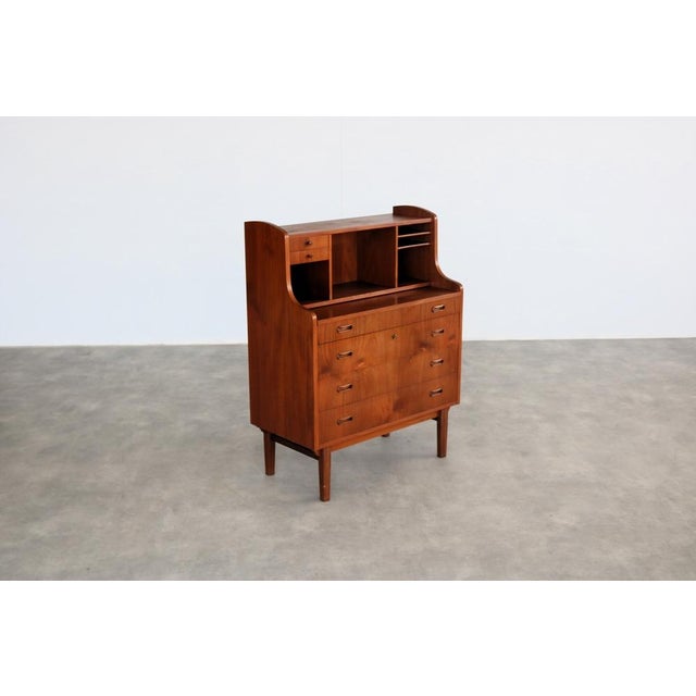 Vintage Danish Secretaire in Teak, 1960s, in Good conditions. Designed 1960 to 1969
