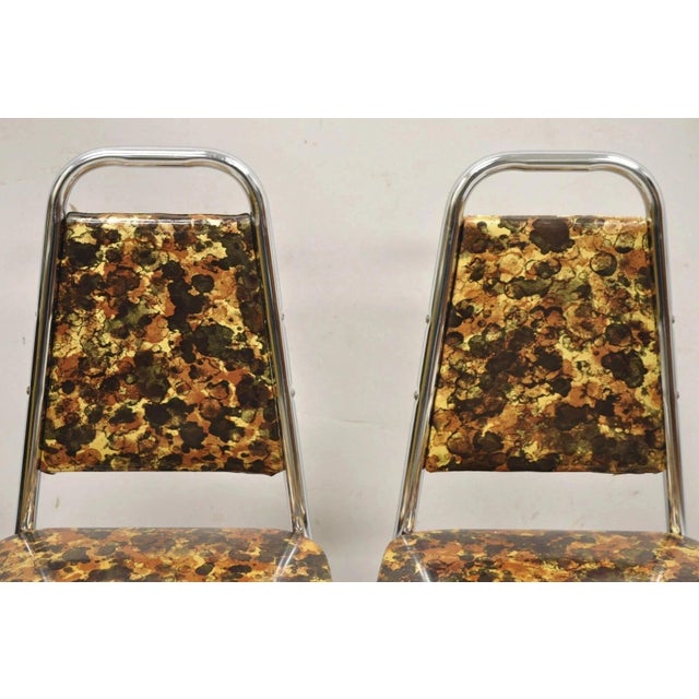 Mid 20th Century Vintage Children's Small Mid Century Tubular Metal Kitchen Side Chairs - A Pair For Sale - Image 5 of 10
