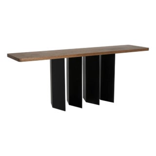 NOIR Delta Console with Metal Base For Sale