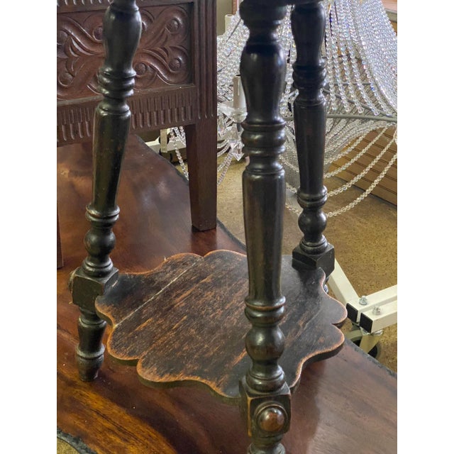 19th Century English Gypsy Side Table Carved & Turned For Sale - Image 10 of 13