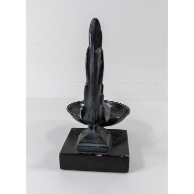 Mid-Century Art Deco Style Metal Bird Catchall For Sale - Image 4 of 9