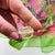 French Hermes Green Printed 100% Silk Scarf For Sale - Image 3 of 10