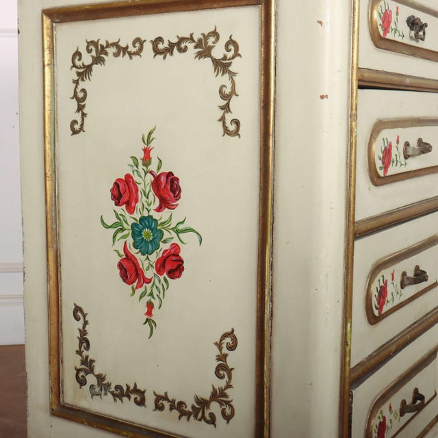 Ivory 19th Century Spanish Commode in Oak and Marble, 1890s For Sale - Image 8 of 11