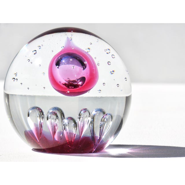 Barbini Vintage Murano Globe In the Style of Alfredo Barbini For Sale - Image 4 of 5