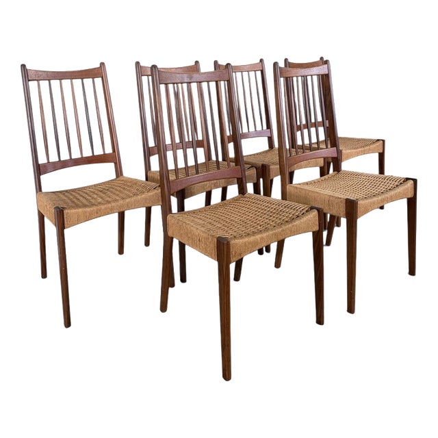 Danish Model MK200 Dining Chairs from Arne Hovmand-Olsen, Set of 6 For Sale