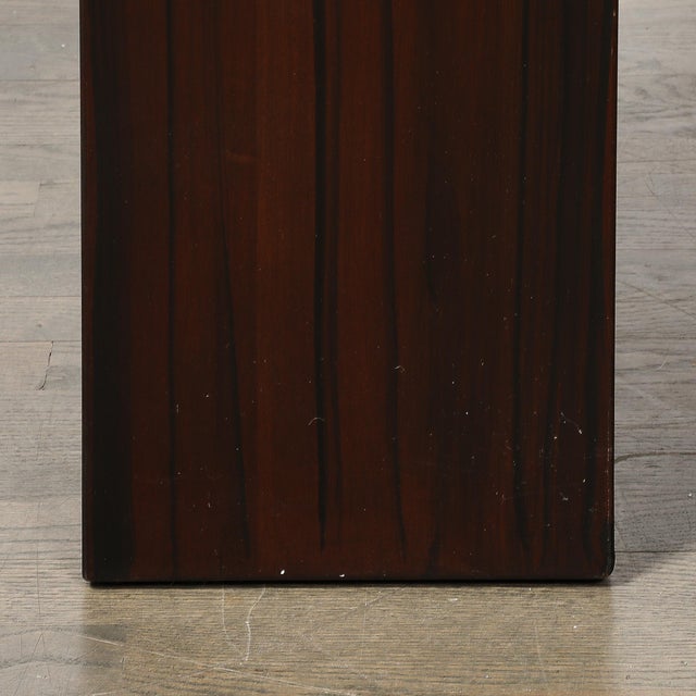 Pair of Art Deco Rectilinear Rosewood Pedestals For Sale - Image 12 of 15