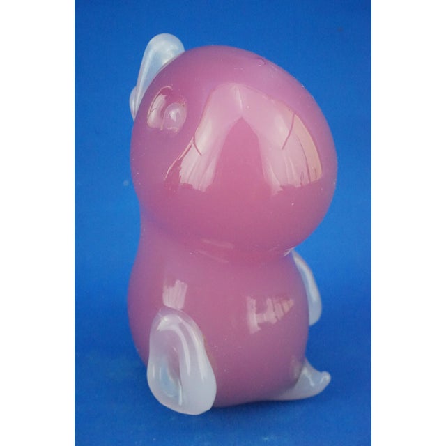 1960s Pink Opaline Sommerso Glass Duckling from Seguso, Murano, Italy, 1950s For Sale - Image 5 of 18